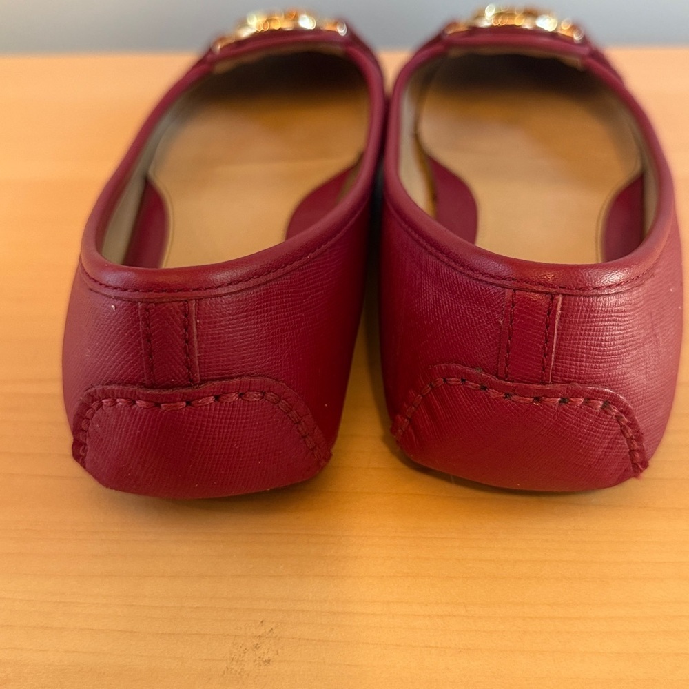 Michael Kors Moccasins Flats Red 7 - Picture 5 of 10